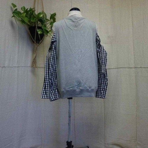 Lea & Viola Sweatshirt mit Gingham Ärmel mittel - Bild 7 von 8