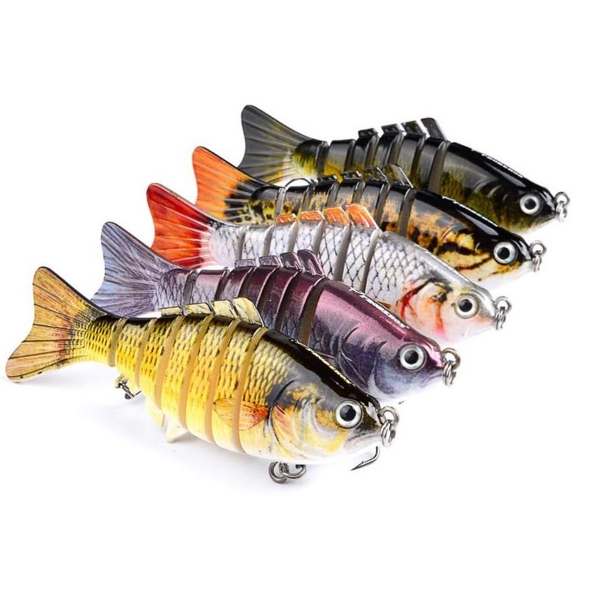 6 segmented fishing lure Jointed Swimbait – myessenziales ideal fishing gifts for men. HERCULES Multi Jointed Swimbaits Fishing