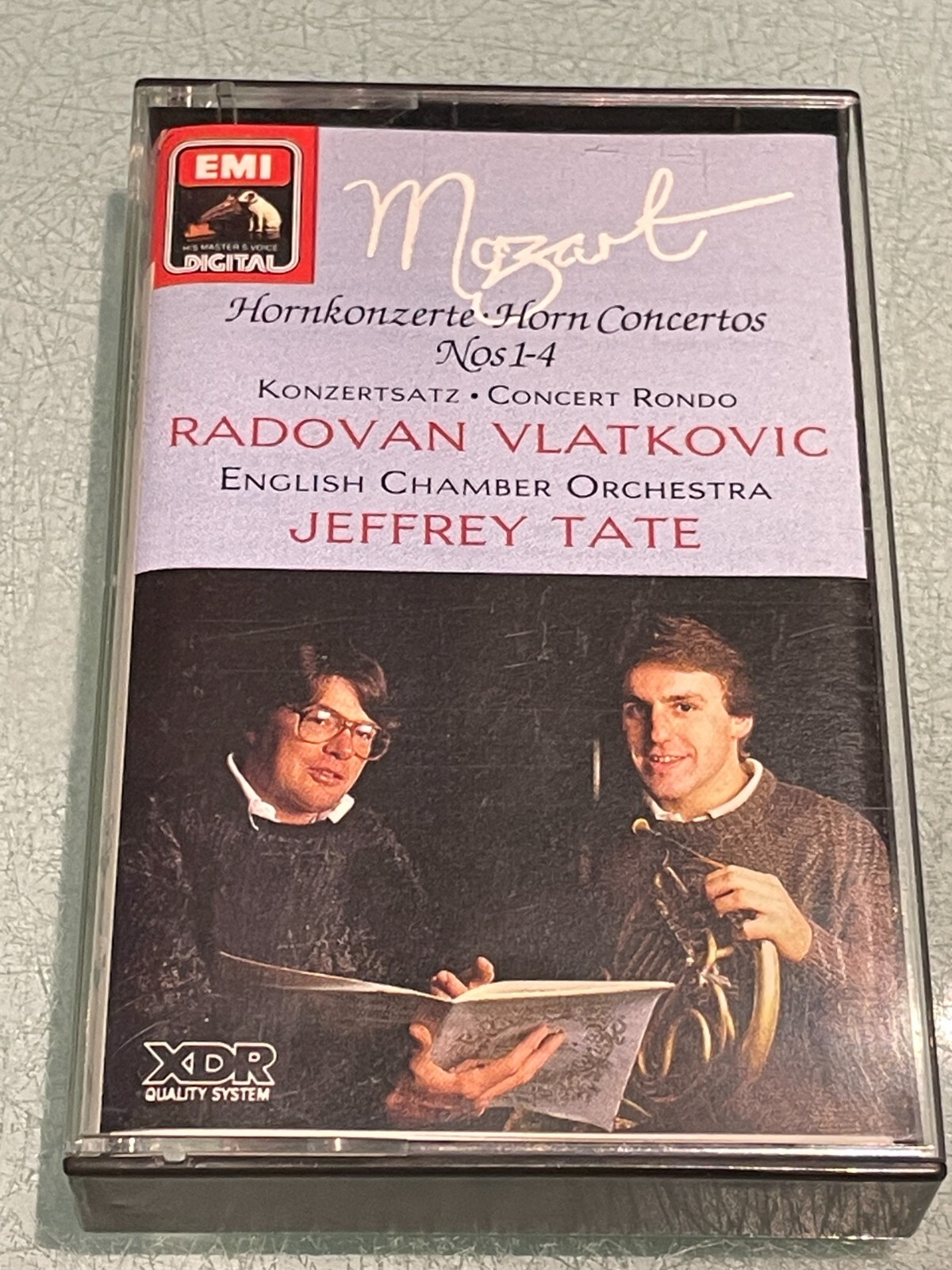 Mozart - Horn Concertos Nos. 1-4 - Cassette Tape Album - Jeffrey Tate - 1987 EMI