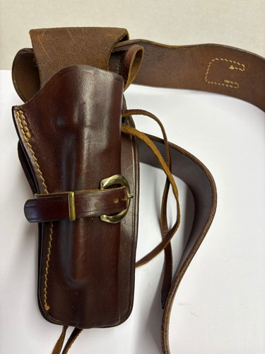 Triple K Brand Cowboy Western Holster 5 Fast Draw 114-16 & Gun Belt 110-XL C-22 - Picture 2 of 10