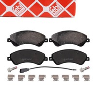 febi 16673 BremsbeläGe + Warnkontakt FüR Ford Transit / Tourneo Vorne 1371403