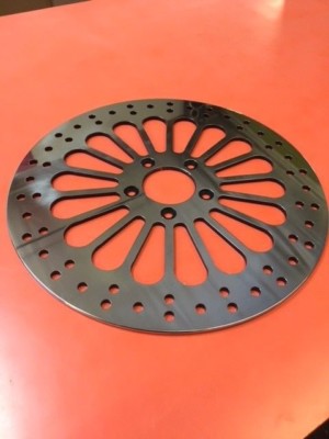 FLSS SLIM 2015-2023 DNA SUPER SPOKE FRONT 13'' POLISHED BRAKE ROTOR SOFTAIL