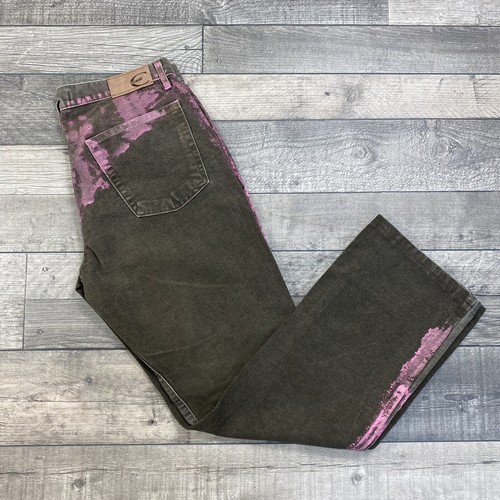 VINTAGE JUST CAVALLI Y2K 00s Marrone Da Donna Vernice In Stile Jeans Taglia  10 30W 28L | eBay