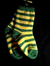 John Deere Boy's Socks Sz 9-1.5 / 1 Pair Green/Yellow