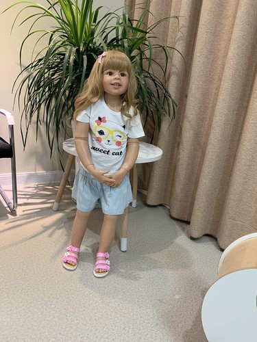 Pinky Reborn 39inch Reborn Toddler Dolls,Huge Baby Full Body Hard Vinyl Smile... - Picture 4 of 7