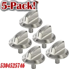 5Pack For Frigidaire Original 5304525746 OEM Genuine Stove Oven Knobs 5304504839