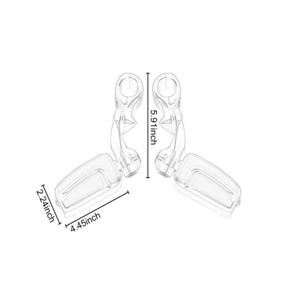 Estriberas de barra de choque cromadas de 1-1/4" con soportes para Harley Sportster Custom XL1200C Foto 2 de 4