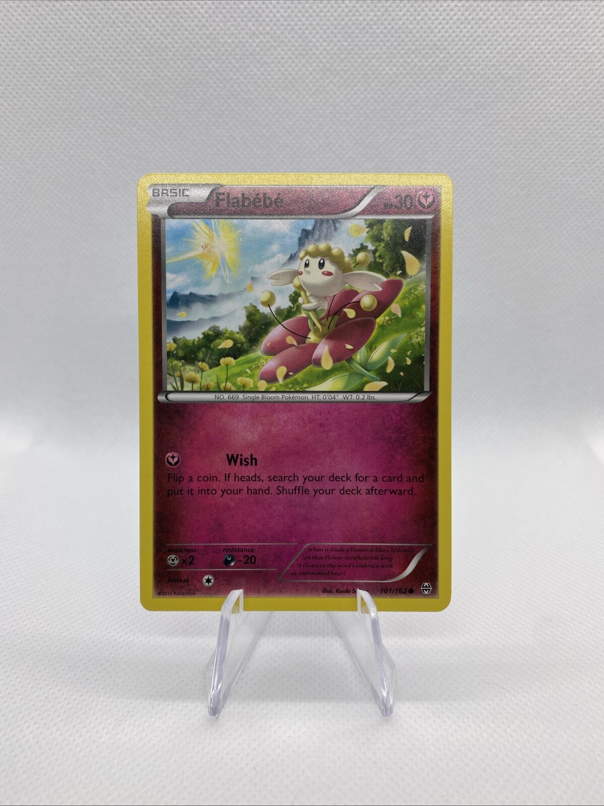 Flabebe 101/162 Breakthrough Regular Pokémon Card TCG