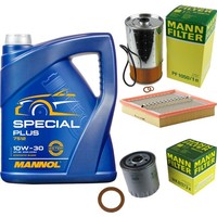 MANN-FILTER Inspektionspaket Mannol 5L Special Plus 10W-30 FüR Mercedes S-Klasse