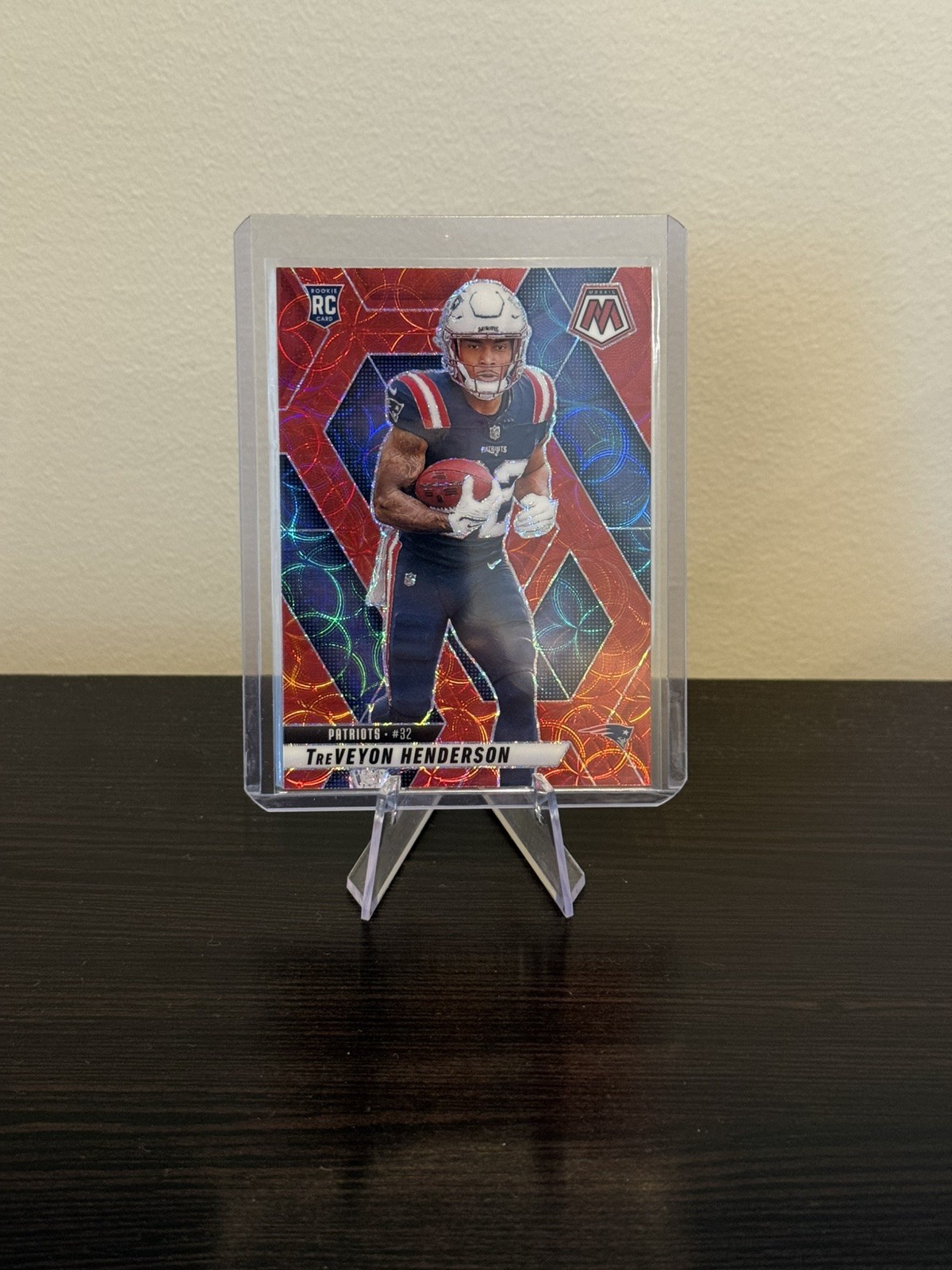 2025 Panini Mosaic - Rookies TreVeyon Henderson #325 Red Scope Prizm (RC)