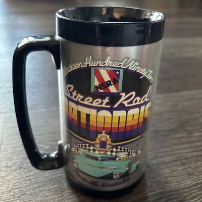 Vintage 1992 NSRA Street Rod Nationals Plastic Thermo-Serv Insulated Mug Cup