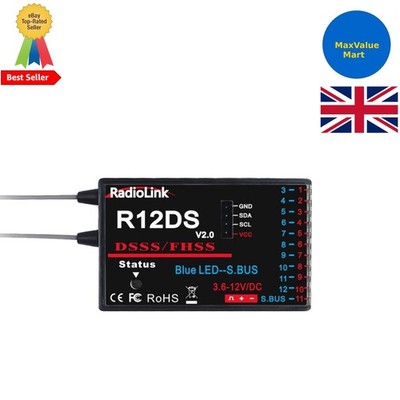 Erweiterter 2,4 GHz RC Empfänger für AT9S Pro - Long Range Control bis zu 2,4 Meilen