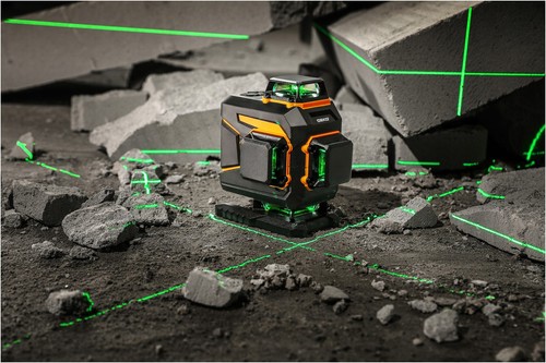 LASER WASSERWAAGE 4D 360° GRÜN DECO DKLL16PS1 SELBSTNIVELLIERENDE FERNBEDIENUNG - Bild 11 von 12