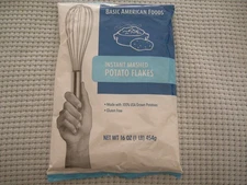 2-PACK INSTANT MASHED POTATO FLAKES 16 oz USA Grown Potatoes Gluten Free 03/2026