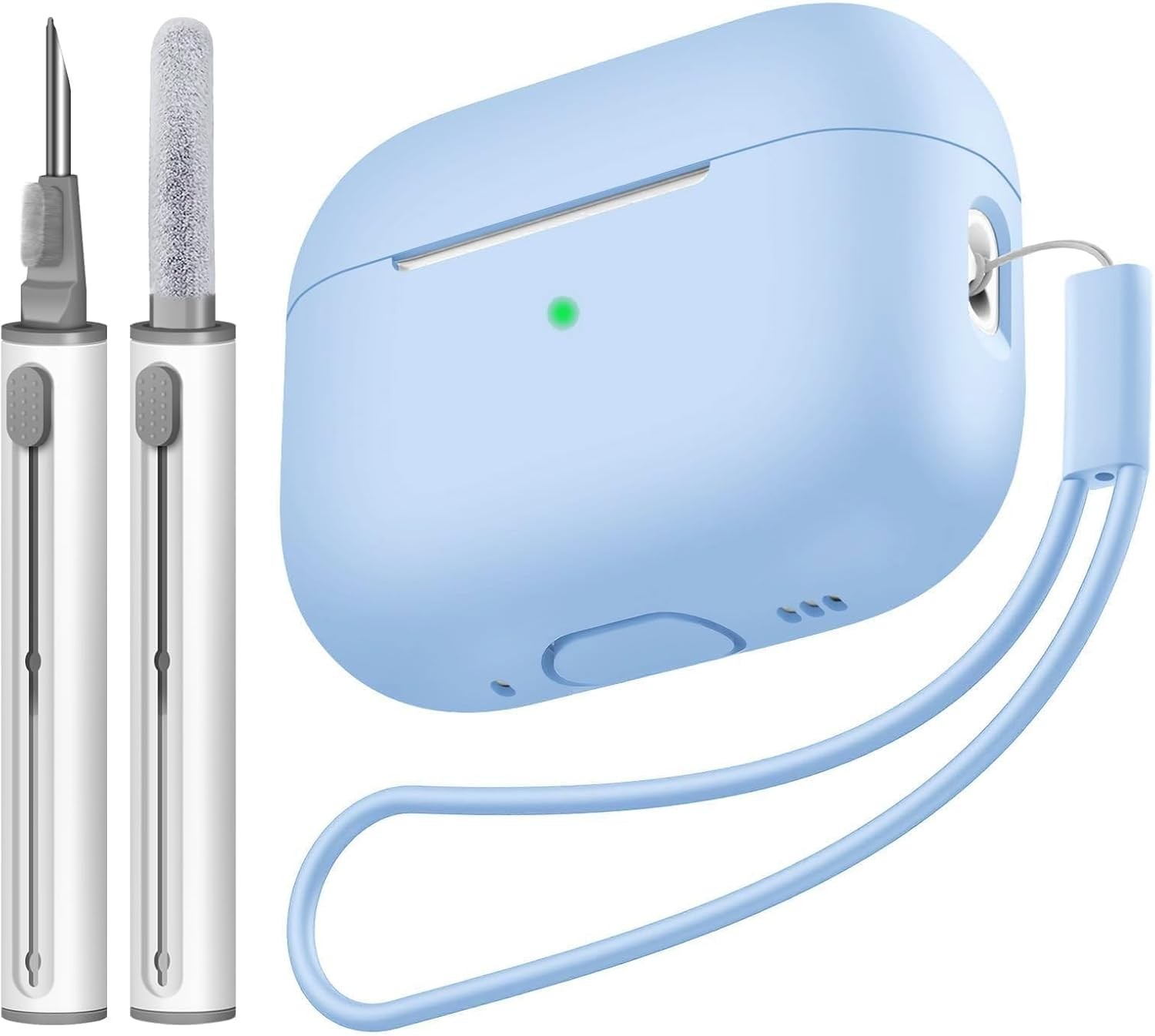 Compatible with Airpods Pro 2 Case, Soft Silicone Skin Cover Protective Cases-image