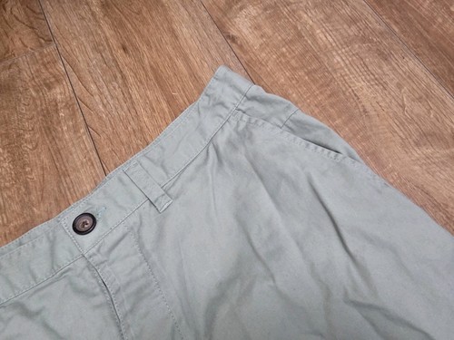 GEORGE MENS PURE COTTON PALE GREEN BUTTON FLY CHINOS TROUSERS W36 L29 Used - Picture 7 of 15