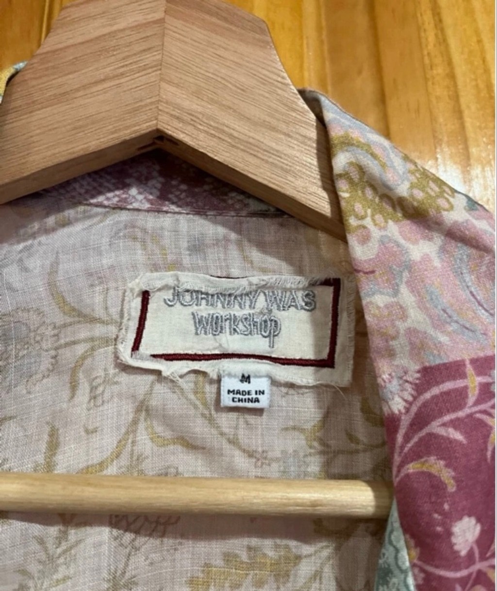 Johnny Was Workshop Patchwork Ramie Button Down B… - image 2