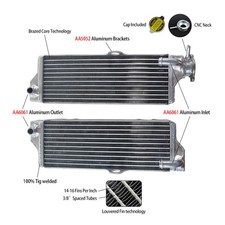 Per Husqvarna 2009-2012 TC250 TE250 XLITE;TE310 Radiatore Alluminio Radiatore