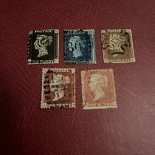 Queen Victoria Stamps GB PENNY BLACK/Blue/Red Nice Selection Of Iconic GB.