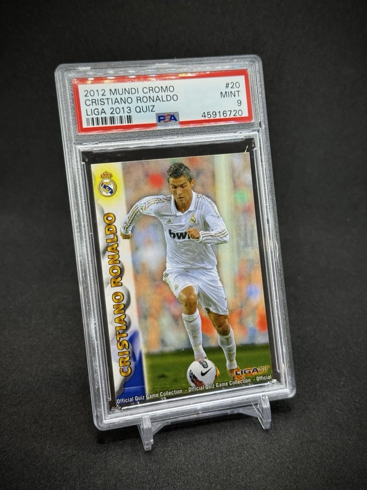 Cristiano Ronaldo 2012 Mundi Cromo 2013 Liga Quiz #20 Mint PSA 9 Mint pop3 - Image 2 of 3