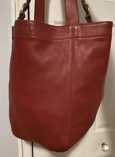 Coach Soho Duffle XL Tasche Schultertasche rot handschuhgegerbtes Leder Vintage # 4082 - Bild 2 von 11