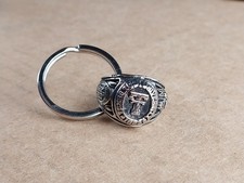 Rare Vintage Texas Tech University Strive For Honor Ring Pendant Keychain