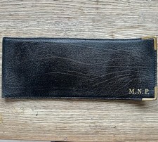 Vintage Leather Cheque Book Holder 1980s