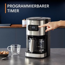 KRUPS Cafetière programmable 24h Caffettiera programmabile 24 Ore Premium KM480D10, Metallo, Acciaio Inox Spazzolato - 3