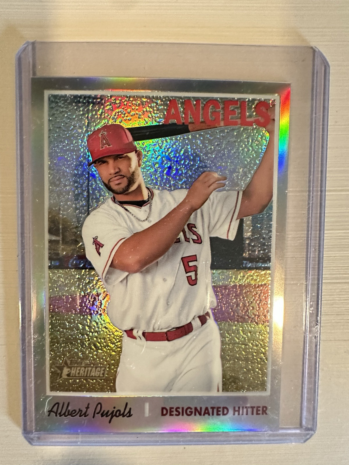 2019 Topps Heritage - Short Print Albert Pujols #THC-422 Chrome /999