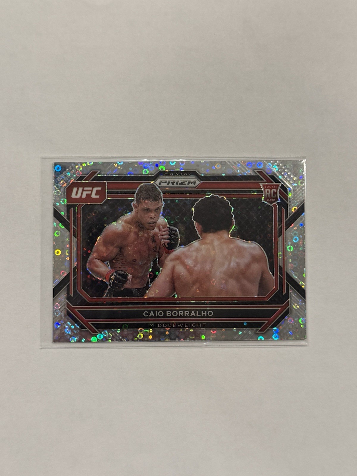 2023 Panini Prizm UFC Caio Borralho Rookie Disco #68 MMA Card