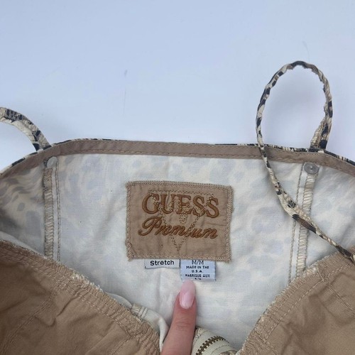 Vintage y2k guess premium leopard outfit set corset pants - Picture 4 of 8
