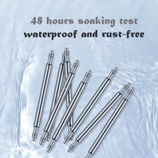 10pcs Watch Spring Bar Pins Watchband Stainless Steel -Diameter 1.5mm or 1.8mm