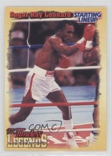 1997 Starting Lineup Timeless Legends Gold Borders Sugar Ray Leonard 3c7