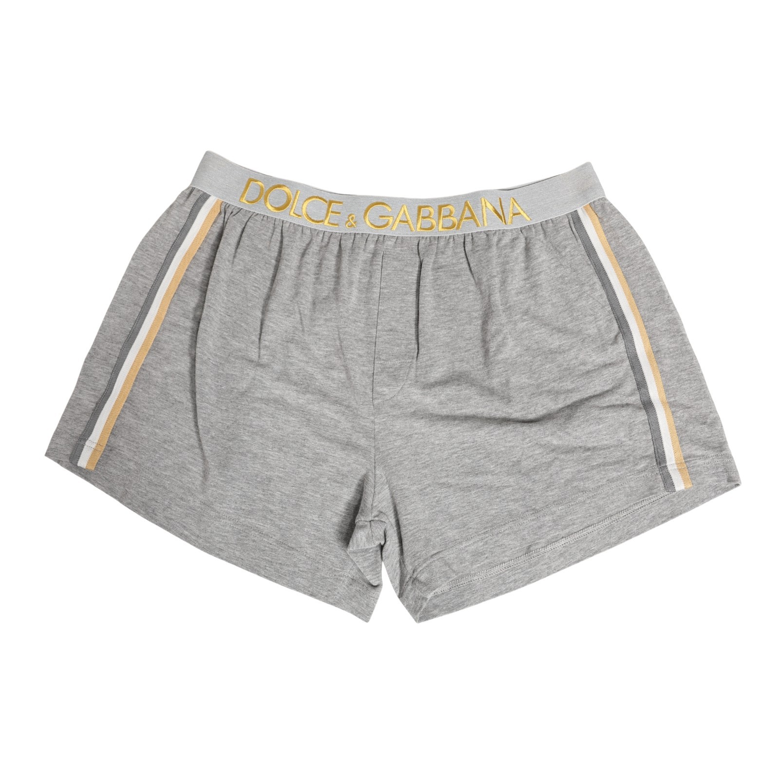 DOLCE - GABBANA Underwear Gray Logo Waistband Cotton Men Boxer IT4 US S 90usd 11490₽