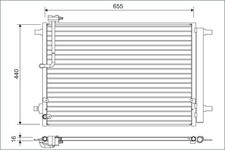 VALEO 822633 Kondensator, Klimaanlage für AUDI,BENTLEY