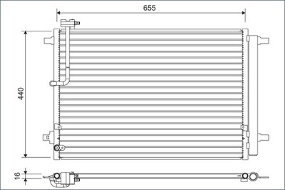 VALEO 822633 Kondensator, Klimaanlage für AUDI,BENTLEY