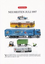 Wiking Neuheitenblatt 1997 Neue Modelle Februar, mit H&auml;ndlerstempel