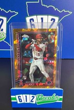 2025 Topps Chrome Update Sapphire Matthew Lugo #USC166 RC Angels
