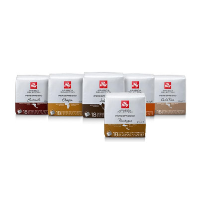 ILLY Coffee 108 Capsules Hyperespresso | Monoarabic Selection Single Origin 6 Boxes