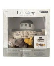 Lambs & Ivy Baby Noah Ark with Animals Baby Crib Mobile Plush Replacement