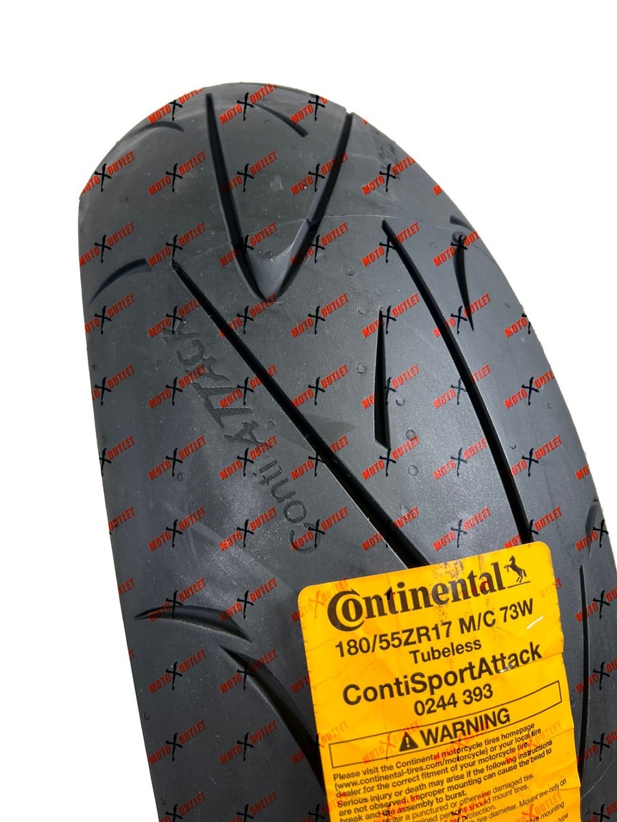 Sport Attack 120/70-17 180/55-17 Front Rear Tires Continental