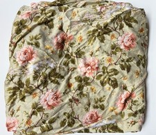 RARE Ralph Lauren FULL QUEEN DUVET COVER Yorkshire Rose FLORAL Sateen EUC
