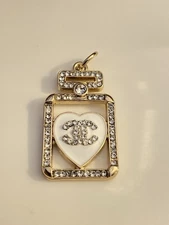 Chanel Zipper Pull Button Stamped Charm