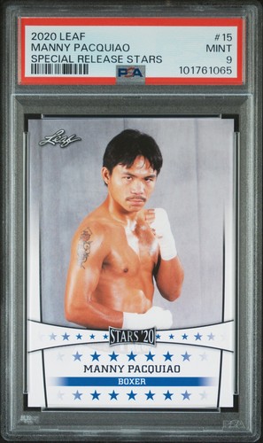 2020 Leaf Stars Manny Pacquiao #15 Special Release Card Boxing PSA 9 Graded Slab