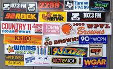 Radio station bumper stickers early 1980s lot of 20 Vintage rare