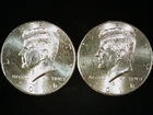 2014-P and D Kennedy Half Dollars (2 coins) AU++. Free Shipping!