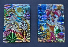 Vintage Sailor Moon SuperS Prism Sticker Card Set- Jumbo Carddass, Chibimoon