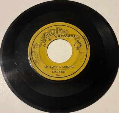 Earl King  Little Girl / My Love Is Strong  1956  Ace Records 514  Blues  VG