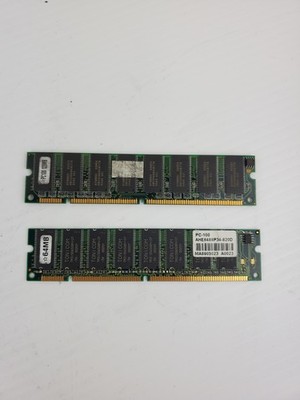 Hyundai GM72V66841ET7K RAM Memory PC100 128MB and 64MB (Lot of 2)