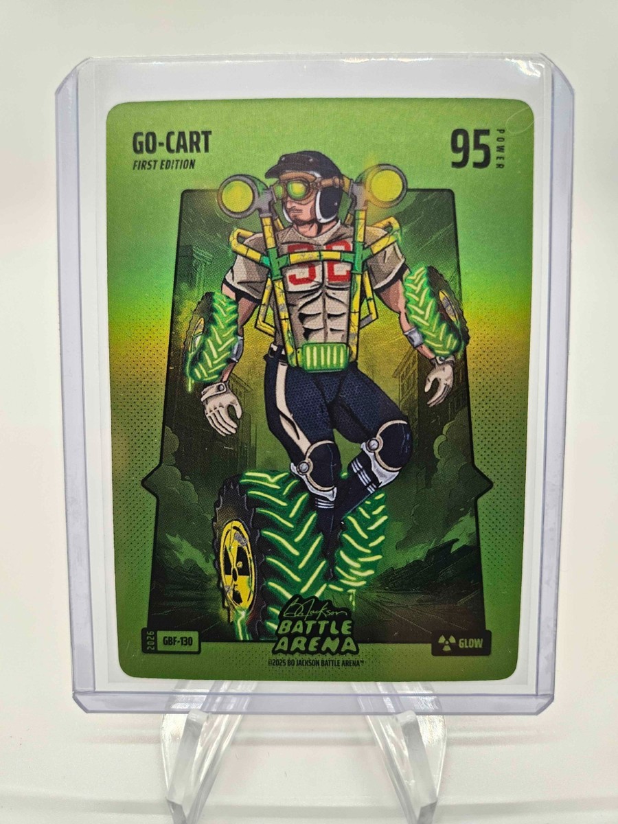 2025 Bo Jackson Battle Arena Go-Cart Green Glow Case Hit GBF-130